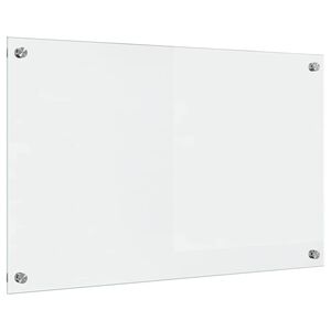 vidaXL Πίσω Πάνελ Κουζίνας Διαφανές 80 x 50 cm σκληρυμένο γυαλί