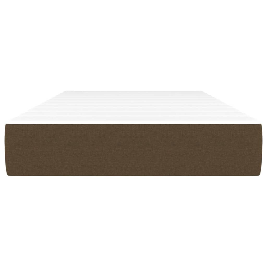 vidaXL Στρώμα με Pocket Springs Σκούρο Καφέ 90x190x20 εκ. Βελούδινο