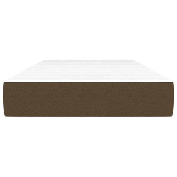 vidaXL Στρώμα με Pocket Springs Σκούρο Καφέ 90x190x20 εκ. Βελούδινο