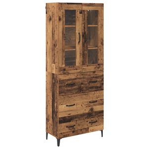 vidaXL Highboard &Pi;&alpha;&lambda;&iota;ό &Xi;ύ&lambda;&omicron; 69,5 x 34 x 180 &epsilon;&kappa;. &Epsilon;&pi;&epsilon;&xi;&epsilon;&rho;&gamma;&alpha;&sigma;&mu;έ&nu;&omicron; &Xi;ύ&lambda;&omicron;