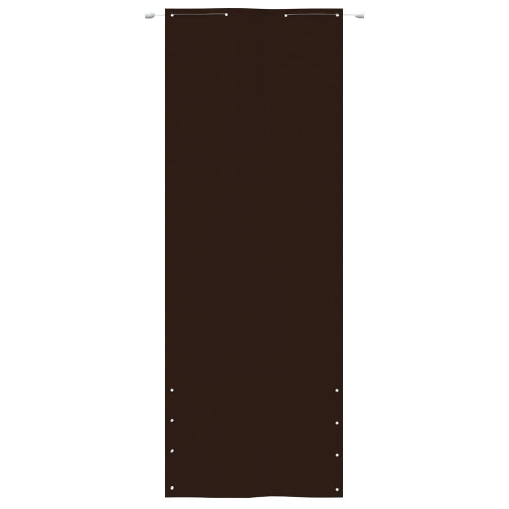 vidaXL Διαχωριστικό Βεράντας Καφέ 80 x 240 εκ. Ύφασμα Oxford