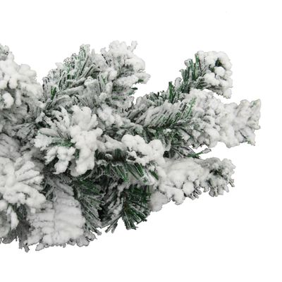 vidaXL Γιρλάντα Χριστουγεννιάτικη Χιονισμένη με LED Πράσινη 10 μ. PVC