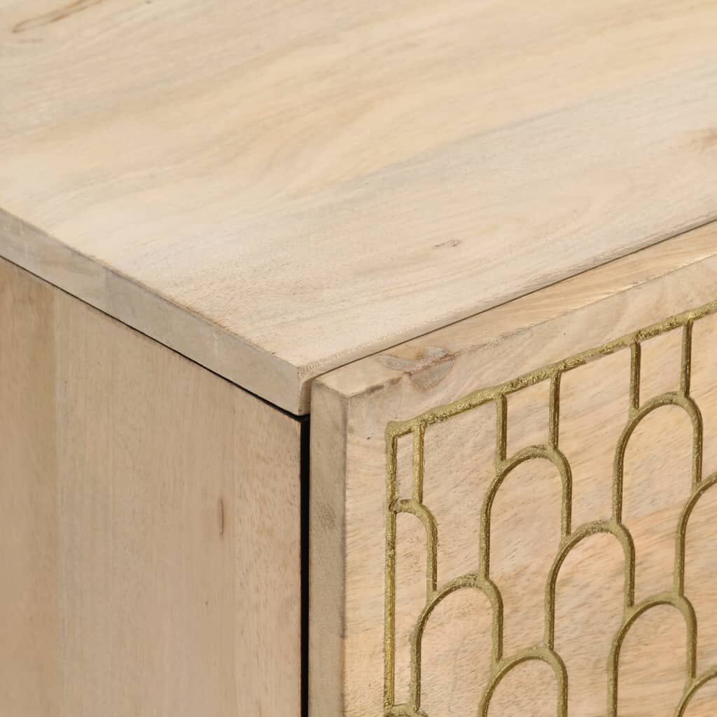 vidaXL Κομοδίνα 2 τεμ. 40 x 33 x 46 εκ. από Μασίφ Ξύλο Μάνγκο