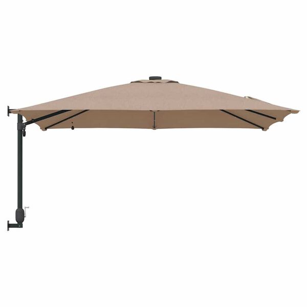 vidaXL Ομπρέλα Κήπου Taupe 248.5 x 247.5 x 160 εκ. ύφασμα