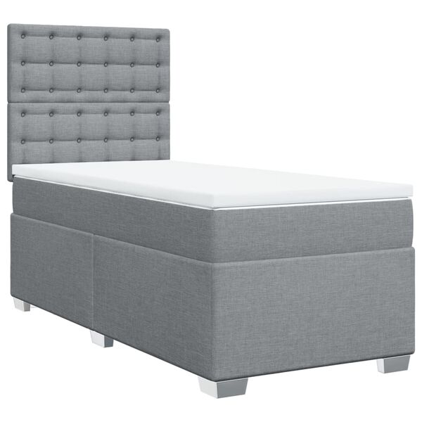 vidaXL &Kappa;&rho;&epsilon;&beta;ά&tau;&iota; Boxspring &mu;&epsilon; &Sigma;&tau;&rho;ώ&mu;&alpha; &Alpha;&nu;&omicron;&iota;&chi;&tau;ό &Gamma;&kappa;&rho;&iota; 90x200 &epsilon;&kappa;. &Upsilon;&phi;&alpha;&sigma;&mu;ά&tau;&iota;&nu;&omicron;
