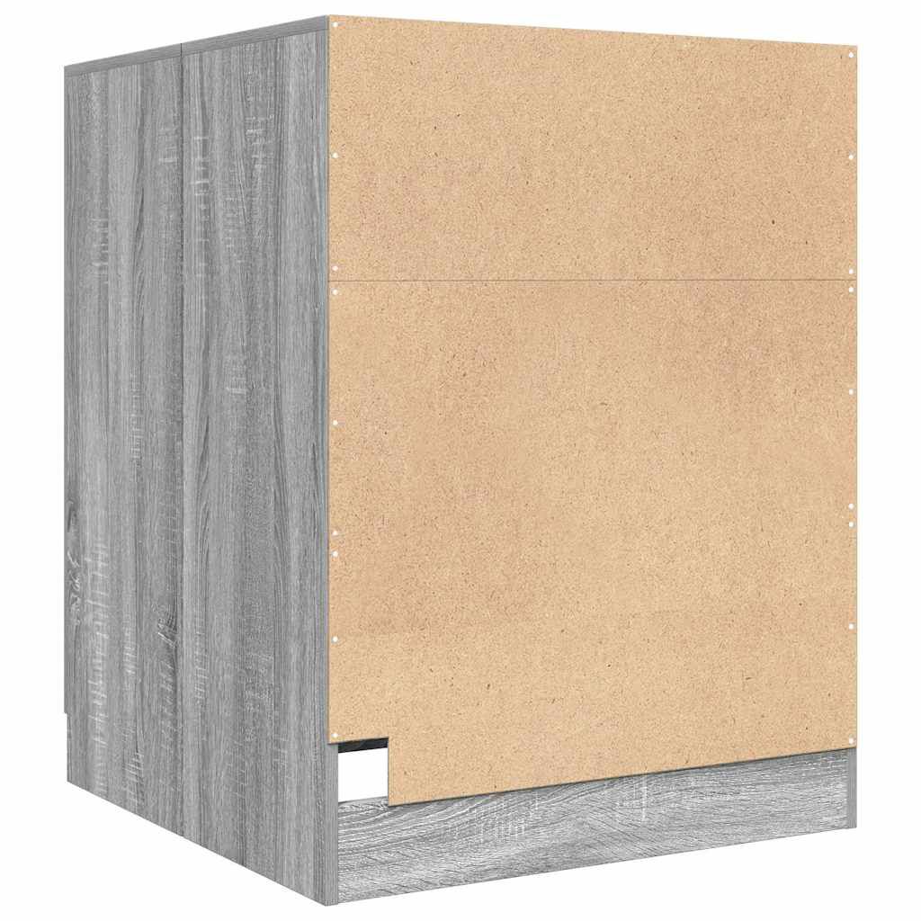 vidaXL Ντουλάπι Πλυντηρίου Γκρι Sonoma 71 x 71,5 x 91,5 εκ.