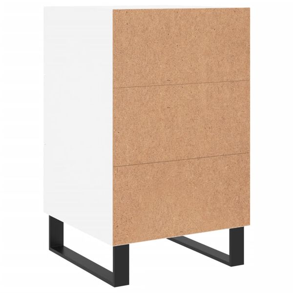 vidaXL Κομοδίνο Λευκό 40 x 40 x 66 εκ. από Επεξεργασμένο Ξύλο