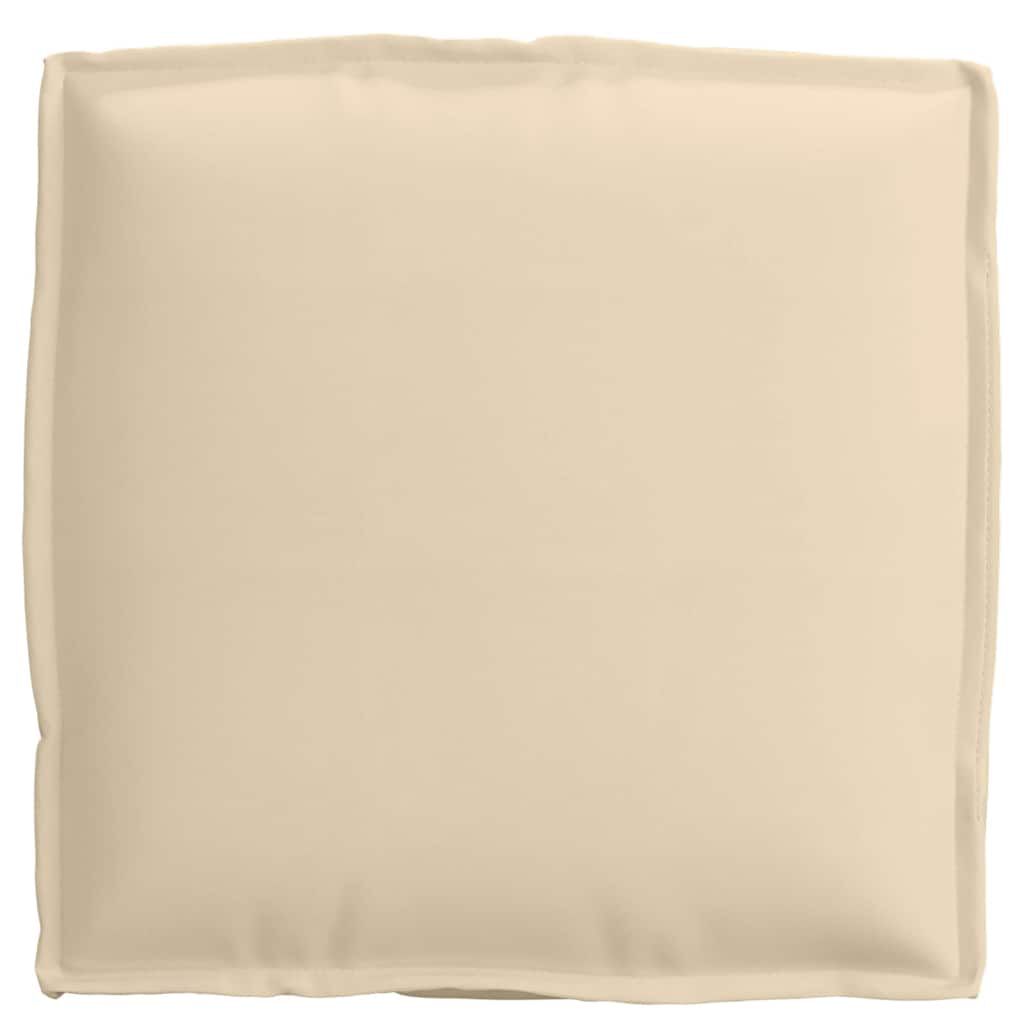 vidaXL Μαξιλάρι παλέτας για κάθισμα 6 pcs Μπεζ 40 x 40 x 8 εκ.