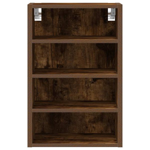 vidaXL κρεμαστό ντουλάπι Riga καπνιστή δρυς 40x29,5x60 cm