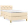 vidaXL &Kappa;&rho;&epsilon;&beta;ά&tau;&iota; Boxspring &mu;&epsilon; &Sigma;&tau;&rho;ώ&mu;&alpha; &Kappa;&rho;&epsilon;&mu; 100 x 200 &epsilon;&kappa;. &Upsilon;&phi;&alpha;&sigma;&mu;ά&tau;&iota;&nu;&omicron;