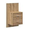 vidaXL Κεφαλή κρεβατιού με κομοδίνο με συρτάρι 3 pcs Artisan Oak