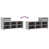 vidaXL Παπουτσοθήκη Γκρι Sonoma 102x36x60 εκ. από Επεξεργασμένο Ξύλο
