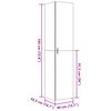 vidaXL Ντουλάπι Sonoma Δρυς 40x42,5x185 εκ. από Επεξεργασμένο Ξύλο
