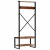 vidaXL Ράφι για ρούχα Πολύχρωμο 80x40x190 cm Ξύλο μασίφ ανακυκλωμένο