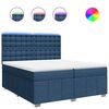 vidaXL &Kappa;&rho;&epsilon;&beta;ά&tau;&iota; Boxspring &mu;&epsilon; &Sigma;&tau;&rho;ώ&mu;&alpha; &Mu;&pi;&lambda;&epsilon; 200x200 &epsilon;&kappa;. &Upsilon;&phi;&alpha;&sigma;&mu;ά&tau;&iota;&nu;&omicron;
