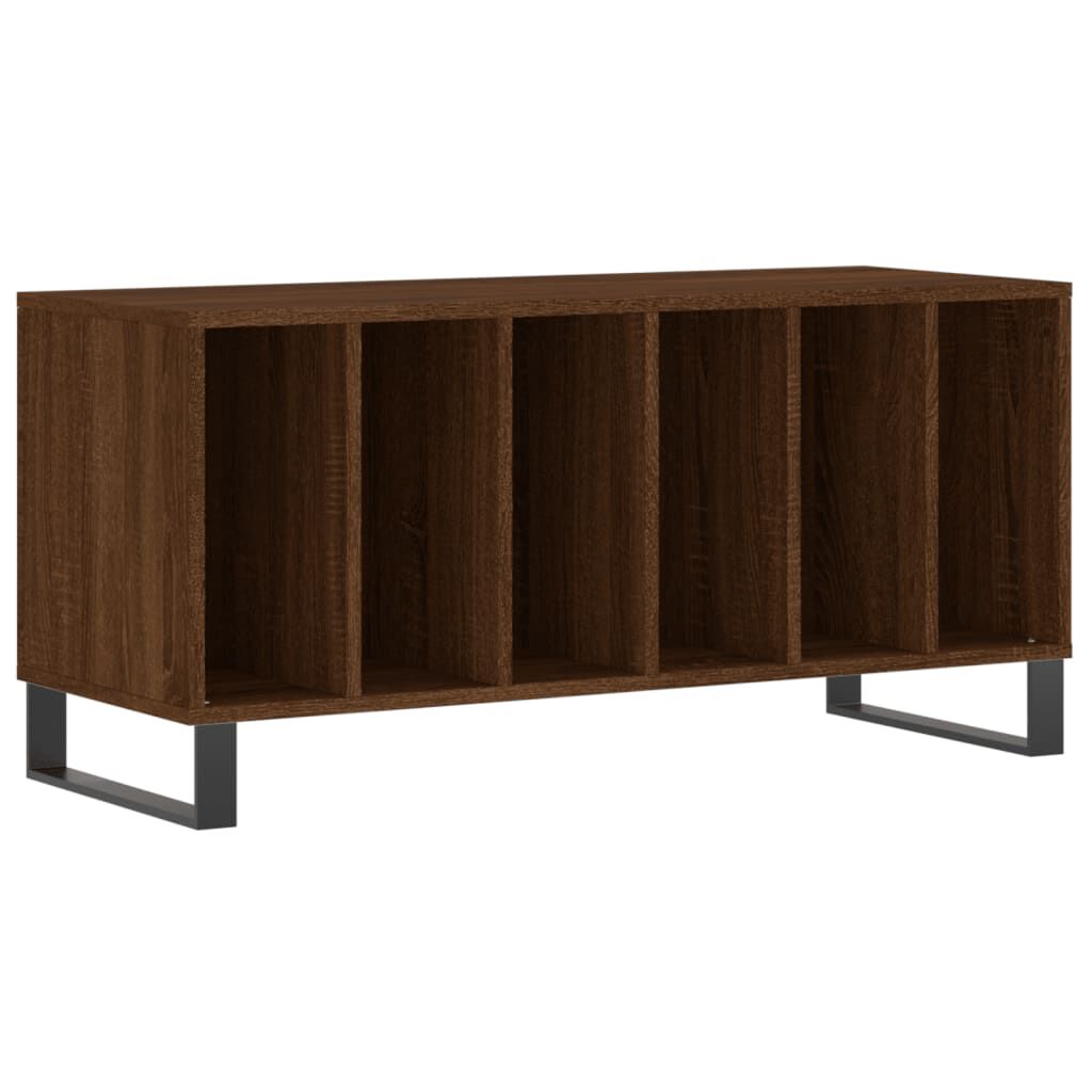 vidaXL Έπιπλο Δίσκων Καφέ Δρυς 100x38x48 εκ. από Επεξεργασμένο Ξύλο