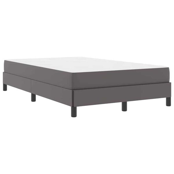 vidaXL Κρεβάτι Άλλο Γκρι 120 x 200 cm Τεχνητό δέρμα