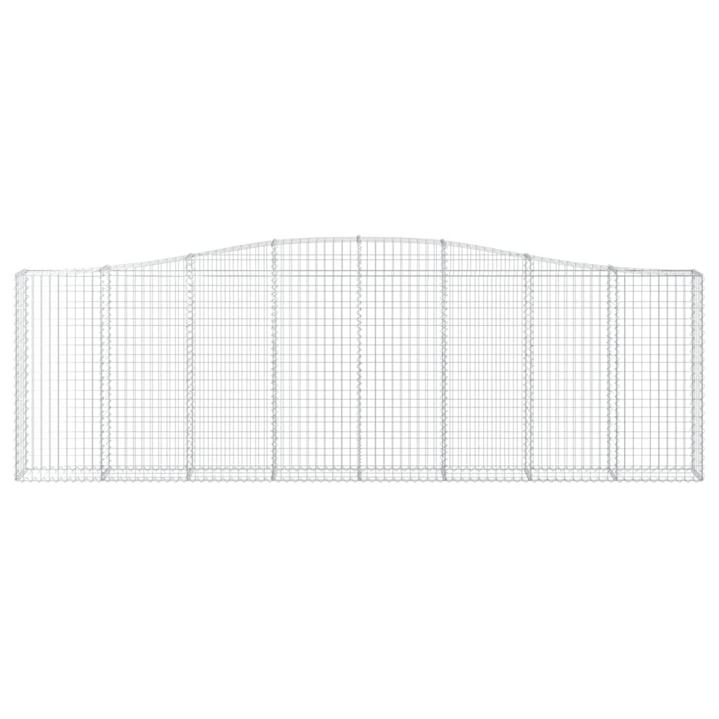 vidaXL Συρματοκιβώτια Τοξωτά 20 τεμ. 400x30x120/140 εκ. Γαλβαν. Ατσάλι