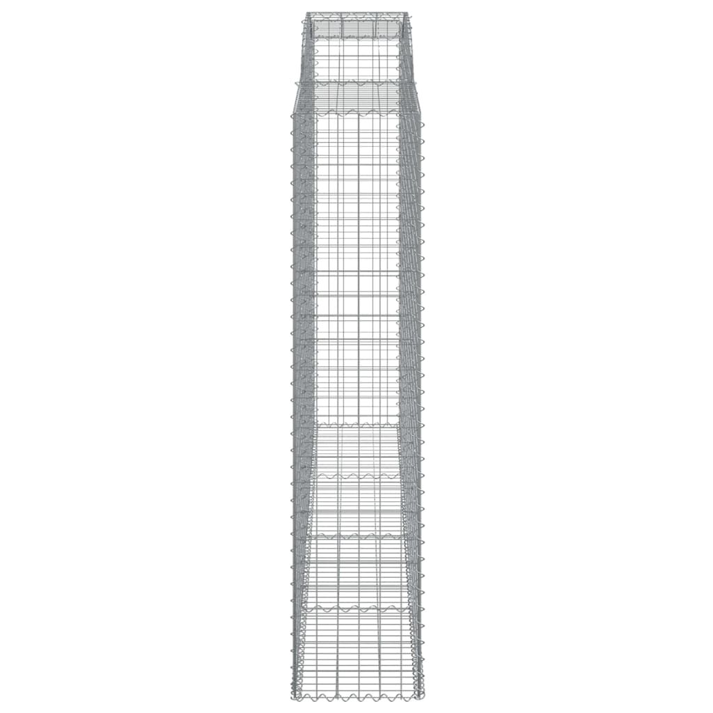vidaXL Συρματοκιβώτια Τοξωτά 9 τεμ. 300x50x220/240 εκ. Γαλβαν. Ατσάλι
