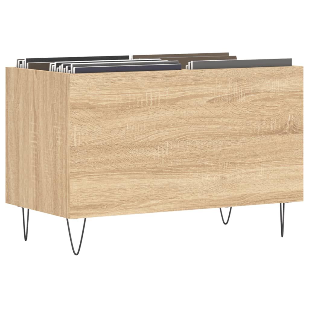 vidaXL Δισκοθήκη Sonoma Δρυς 74,5 x 38 x 48 εκ. από Επεξεργασμένο Ξύλο