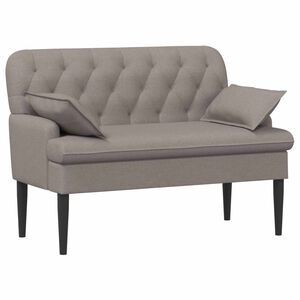 vidaXL Love seat &mu;&epsilon; &kappa;&omicron;&upsilon;&mu;&pi;&iota;ά Taupe 111 x 68 x 80 &epsilon;&kappa;. Ύ&phi;&alpha;&sigma;&mu;&alpha;