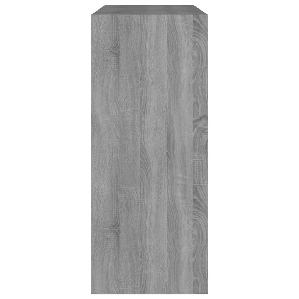 vidaXL Βιβλιοθήκη/Διαχωριστικό Χώρου Γκρι Sonoma 80 x 30 x 72 εκ.