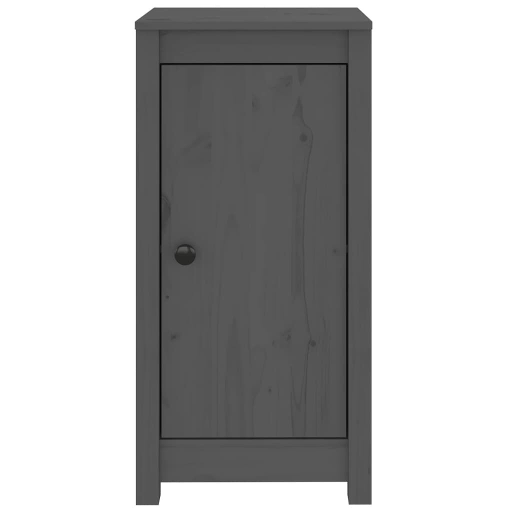 vidaXL Ντουλάπι Γκρι 39x35x80 εκ. από Μασίφ Ξύλο Πεύκου