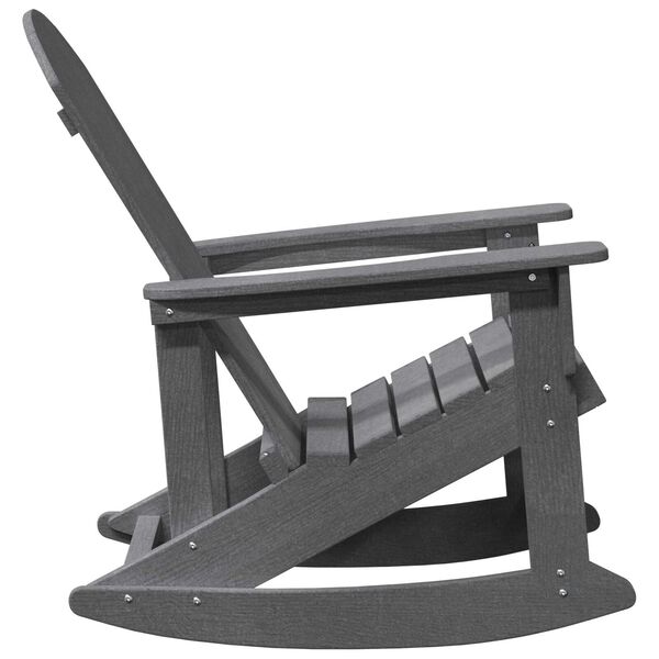 vidaXL Καρέκλα Rocking Adirondack Ανοιχτό γκρι 73.5x92x90 εκ. HDPE