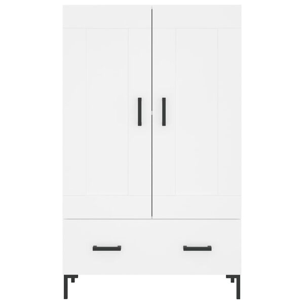 vidaXL Ντουλάπα Λευκή 69,5 x 31 x 115 εκ. από Επεξεργασμένο Ξύλο