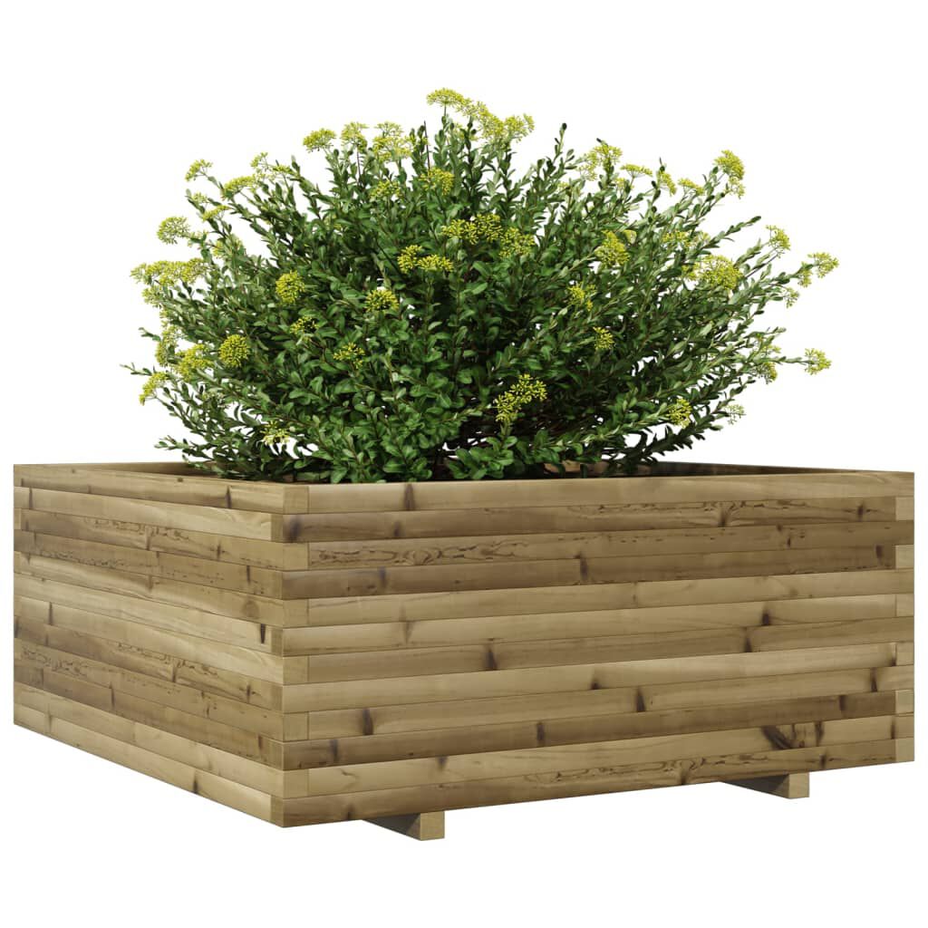 vidaXL Ζαρντινιέρα Κήπου 110x110x49,5 εκ. από Εμποτισμένο Ξύλο Πεύκου