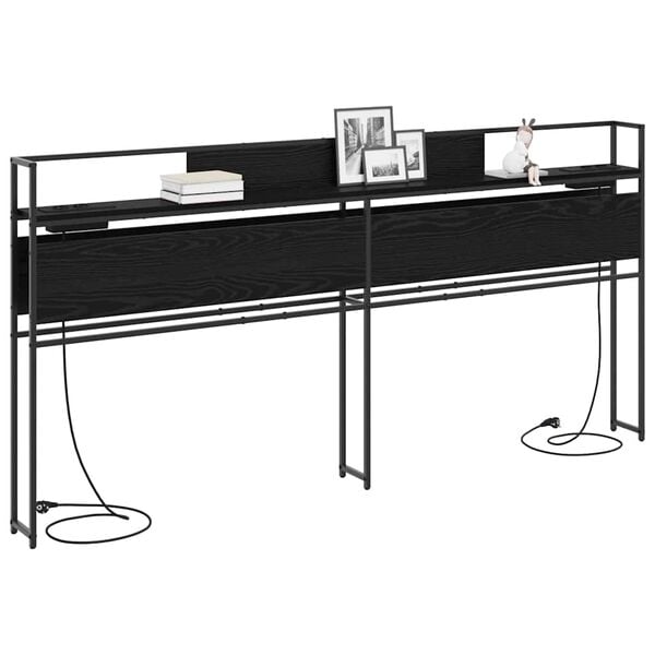 vidaXL &Kappa;&epsilon;&phi;&alpha;&lambda;ά&rho;&iota; &Alpha;&pi;&omicron;&theta;ή&kappa;&eta;&sigmaf; &mu;&epsilon; &rho;ά&phi;&iota; &Mu;&alpha;ύ&rho;&eta; &delta;&rho;&upsilon;&sigmaf; 200 cm &Epsilon;&pi;&epsilon;&xi;&epsilon;&rho;&gamma;&alpha;&sigma;&mu;έ&nu;&omicron; &xi;ύ&lambda;&omicron;