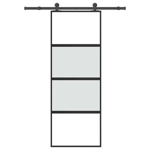 vidaXL &Sigma;&upsilon;&rho;ό&mu;&epsilon;&nu;&eta; &pi;ό&rho;&tau;&alpha; &mu;&epsilon; &sigma;&epsilon;&tau; &upsilon;&lambda;&iota;&kappa;&omicron;ύ 76x205 cm &alpha;&pi;ό &gamma;&upsilon;&alpha;&lambda;ί&&Alpha;&lambda;&omicron;&upsilon;&mu;ί&nu;&iota;&omicron;