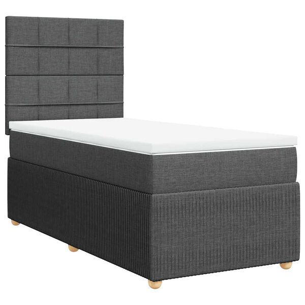 vidaXL &Kappa;&rho;&epsilon;&beta;ά&tau;&iota; Boxspring &mu;&epsilon; &Sigma;&tau;&rho;ώ&mu;&alpha; &Sigma;&kappa;&omicron;ύ&rho;&omicron; &Gamma;&kappa;&rho;&iota; 100x200 &epsilon;&kappa;. &Upsilon;&phi;&alpha;&sigma;&mu;ά&tau;&iota;&nu;&omicron;
