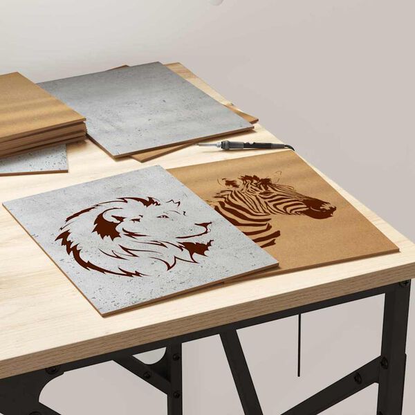 vidaXL Διακοσμητικά Πάνελ 50 pcs Γκρι σκυροδέματος 21 x 30 x 0.3 εκ