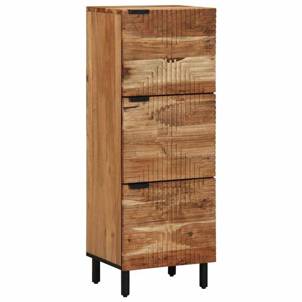 vidaXL Highboard &mu;&epsilon; &rho;ά&phi;&iota; &Phi;&upsilon;&sigma;&iota;&kappa;ό 40 x 33,5 x 110 &epsilon;&kappa; &Sigma;&tau;&epsilon;&rho;&epsilon;ό &Xi;ύ&lambda;&omicron; &Alpha;&kappa;&alpha;&kappa;ί&alpha;&sigmaf;