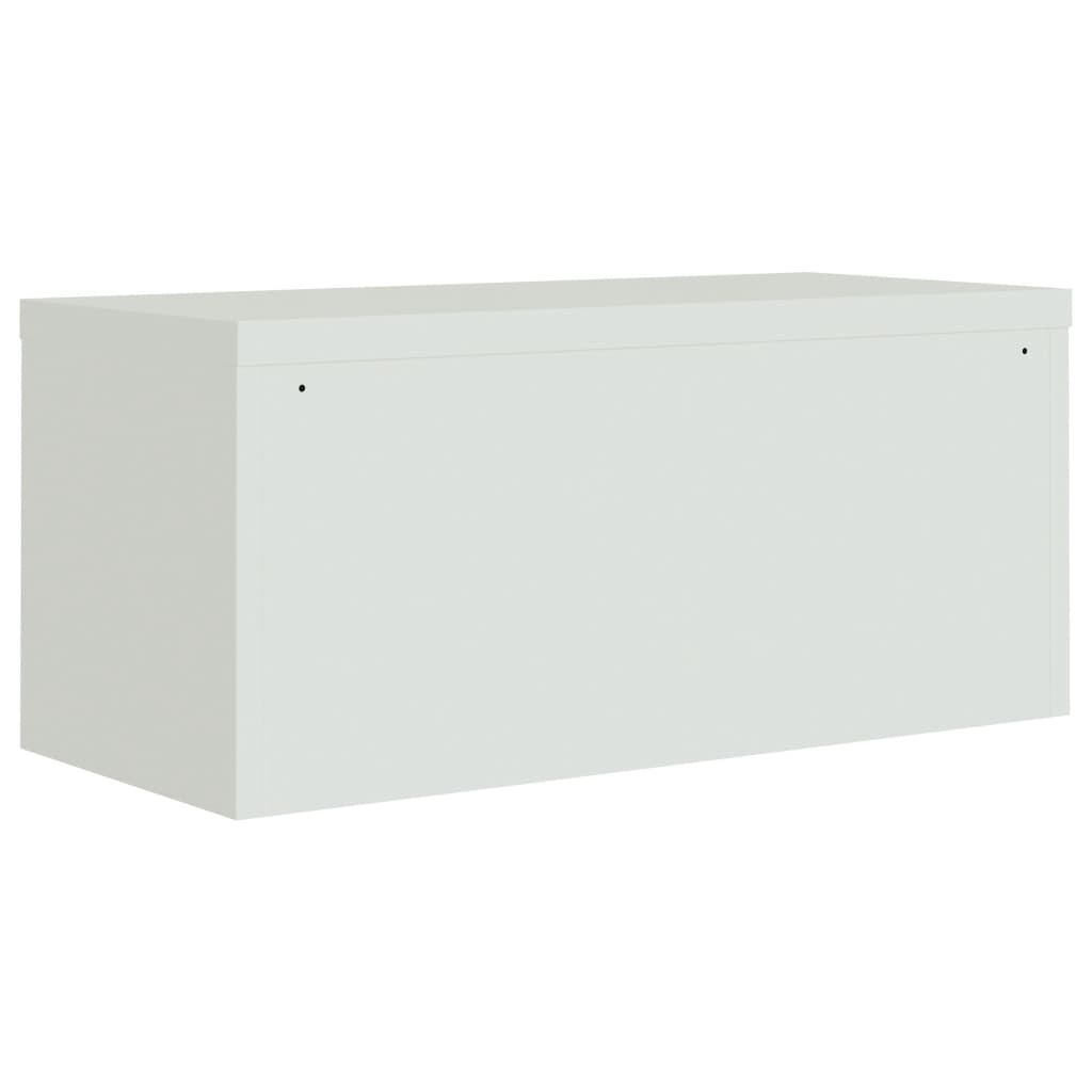 vidaXL Αρχειοθήκη Αν. Γκρι 90 x 40 x 40 εκ. Ατσάλινη
