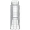 vidaXL Συρματοκιβώτια Τοξωτά 18 τεμ. 200x30x80/100 εκ. Γαλβαν. Ατσάλι