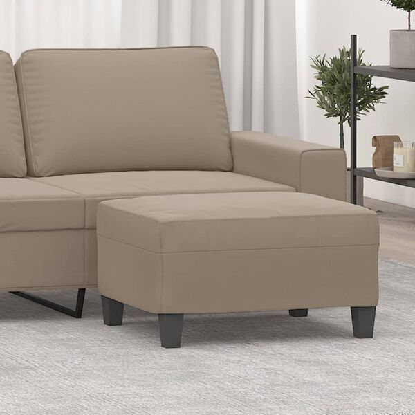 vidaXL Υποπόδιο Taupe 70 x 55 x 41 εκ. από Ύφασμα Μικροϊνών
