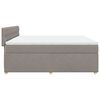 vidaXL &Kappa;&rho;&epsilon;&beta;ά&tau;&iota; Boxspring &mu;&epsilon; &Sigma;&tau;&rho;ώ&mu;&alpha; Taupe 180x200 &epsilon;&kappa;. &Upsilon;&phi;&alpha;&sigma;&mu;ά&tau;&iota;&nu;&omicron;
