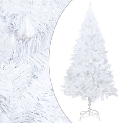 vidaXL Χριστ. Δέντρο Προφωτισμένο Τεχνητό Μπάλες Λευκό 240εκ