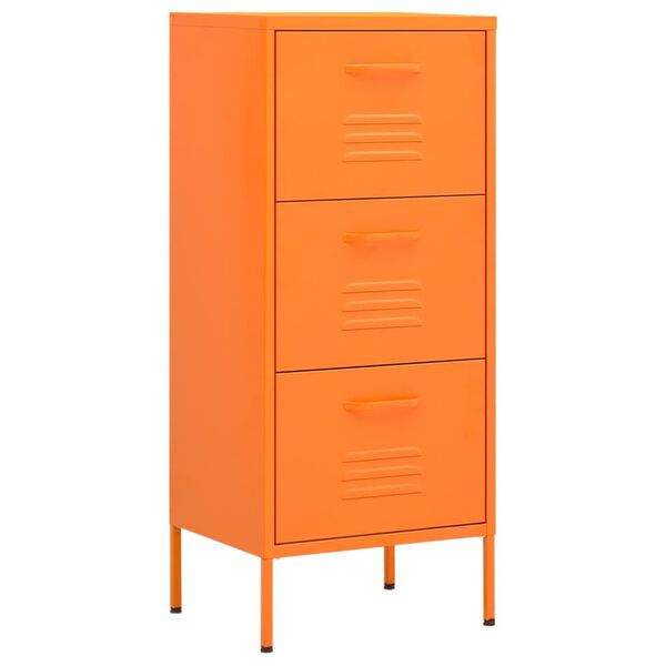 vidaXL Ντουλάπι Αποθήκευσης Πορτοκαλί 42,5 x 35 x 101,5 εκ. από Ατσάλι