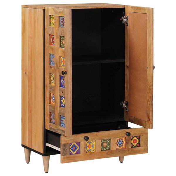 vidaXL Highboard &Phi;&upsilon;&sigma;&iota;&kappa;ό 60 x 33,5 x 100 &epsilon;&kappa;. &Sigma;&tau;&epsilon;&rho;&epsilon;ό &xi;ύ&lambda;&omicron; &mu;ά&nu;&gamma;&kappa;&omicron;