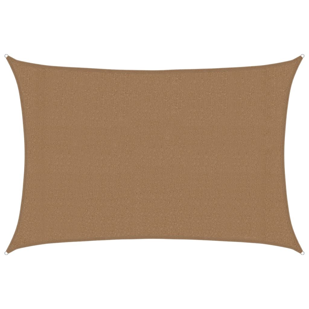 vidaXL Πανί Σκίασης Taupe 3 x 4 μ. από HDPE 160 γρ./μ²