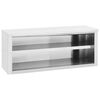 vidaXL Ερμάριο Τοίχου 120 x 40 x 50 εκ. Ανοξείδωτο Ατσάλι