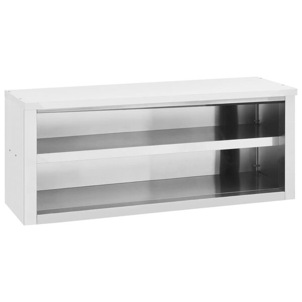 vidaXL Ερμάριο Τοίχου 120 x 40 x 50 εκ. Ανοξείδωτο Ατσάλι