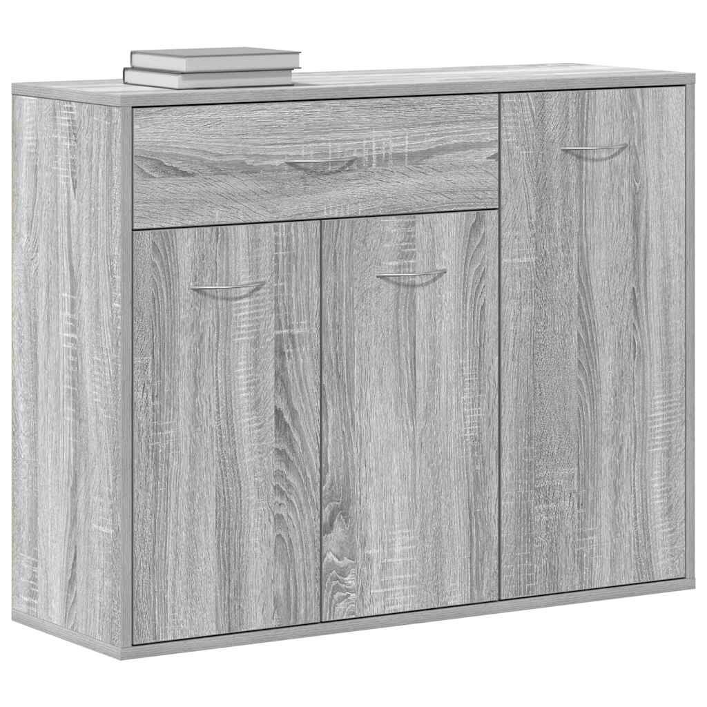 vidaXL Ντουλάπι Γκρι Sonoma 88x30x70 εκ. από Επεξεργασμένο Ξύλο