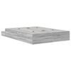 vidaXL Κρεβάτι με αποθηκευτικό χώρο Γκρι sonoma 226.5 x 135 x 31.5 εκ