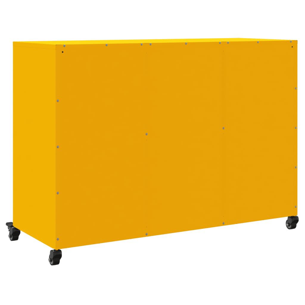 vidaXL Ντουλάπι Μουσταρδί 100,5x39x72 εκ. από Ατσάλι