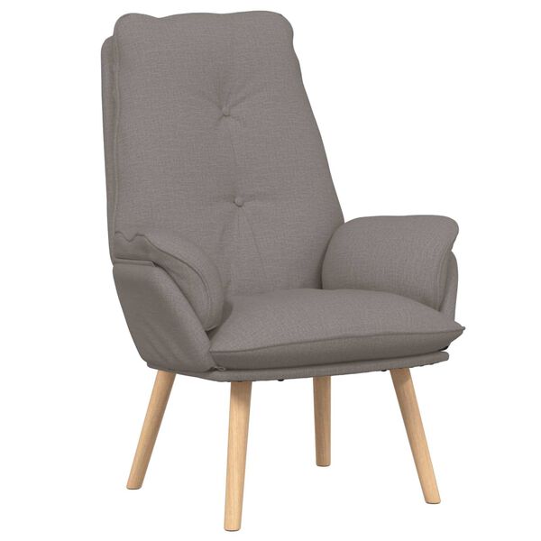 vidaXL Χαλαρωτική Πολυθρόνα Taupe 69 x 74 x 93 εκ. ύφασμα