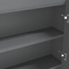vidaXL Ντουλάπι Μπάνιου με Καθρέφτη 80x15x60 εκ. Γκρι από MDF